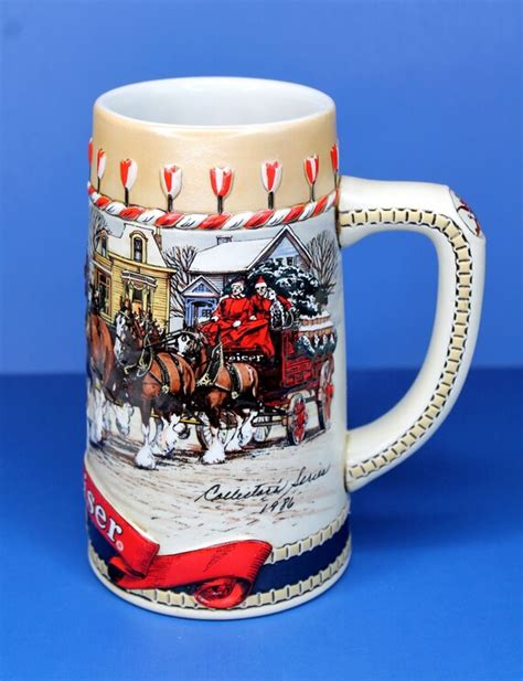 Barware Kitchen Dining Budweiser Beer Stein Collector S Series