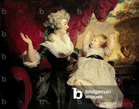 Georgiana Duchess Of Devonshire With Her Infant Daughter Lady Georgiana Cavendish Oil On Canvas