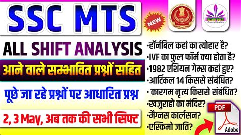 Mts Exam Analysis Ssc Mts Exam Analysis Ssc Mts May St