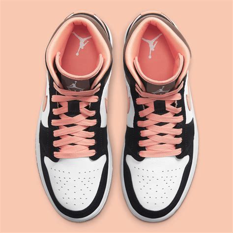 Air Jordan 1 Mid White Black Pink DH0210-100 | SneakerNews.com