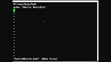 Shell Script Hello World YouTube