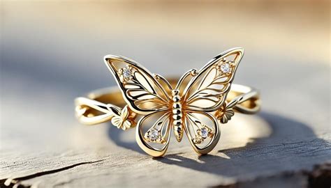 14k Gold Butterfly Ring Exquisite Jewelry From Our Collection