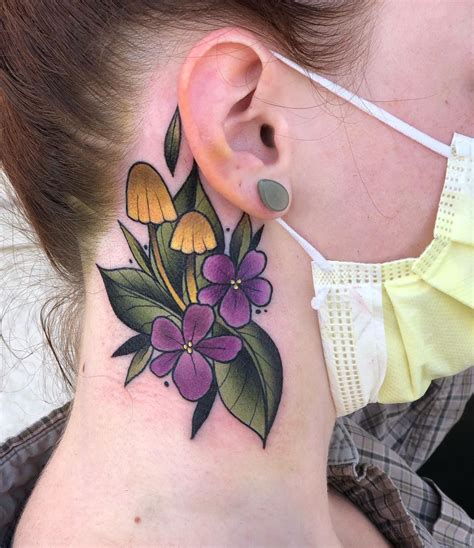 21 Alluring Violet Flower Tattoos For A Delicate Expression