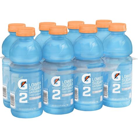 Gatorade G2 Cool Blue Sports Drink 8pk 20 Fl Oz Bottles Walmart