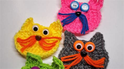 How To Crochet A Googly Eyed Cat Crochet Crocheting In Googly