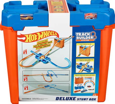 Best Buy Hot Wheels Track Builder Deluxe Stunt Box Orange Blue GGP93