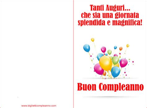 Biglietto Compleanno Biglietto Tanti Auguri Compleanno Per Un