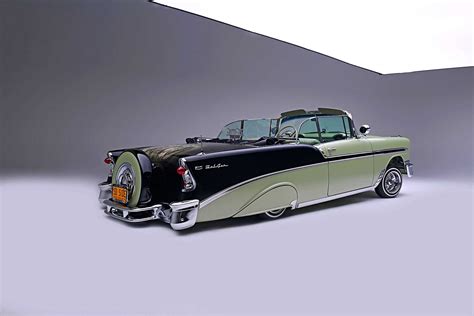 1956 Chevrolet Bel Air Passenger Side Rear Quarter View - Lowrider