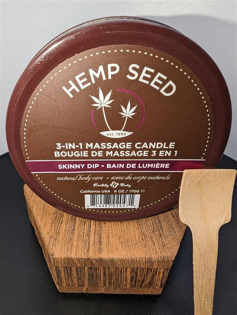 Hemp Seed 3 In 1 Massage Candle Skinny Dip Scent Southwest Naturals