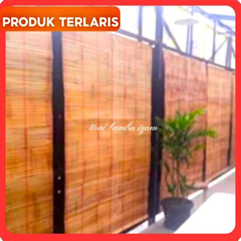 Jual Tirai Bambu Kerai Kerei Krey Bambu Gorden Krei Gulung Outdoor 2x2