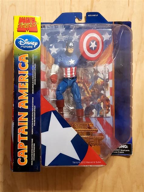 Marvel Select Classic Captain America 7in Action Figure Diamond Select Toys 2012 699788722985 Ebay