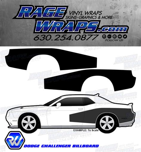 Mopar Dodge Challenger Billboard Vinyl Graphic Rage Wraps