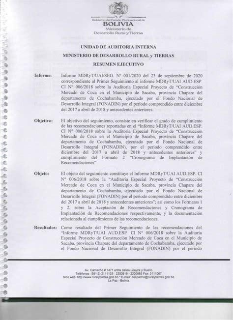 Pdf Ministerio De Desarrollo Rural Y Tierras · 2020 9 24