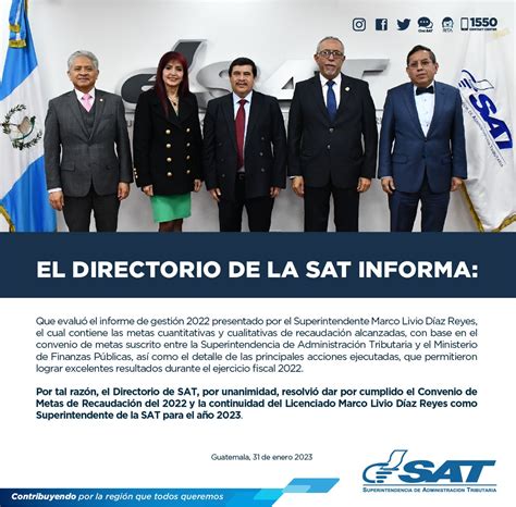 Sat Guatemala On Twitter Directorio De La Sat Informa Continuidad