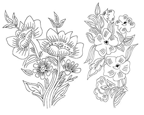 Premium Vector | Flower design drawing