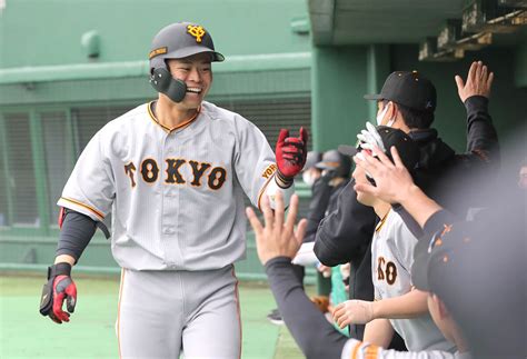 【巨人】2軍組の紅組が連勝 中山礼都が今季チーム“初本塁打” 大勢が今季初実戦で155キロ計時 スポーツ報知