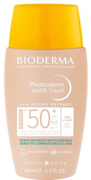 Солнцезащитный флюид Bioderma Photoderm Nude Very Light SPF50 40 мл 3701129803455 в