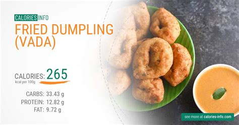 Fried Dumpling (Vada) Calories and Nutrition (100g)