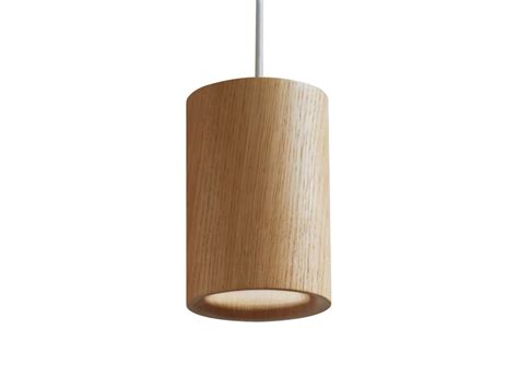 Solid Cylindrical Oak Pendant Lamp Led Dimmable Oak Pendant Lamp By