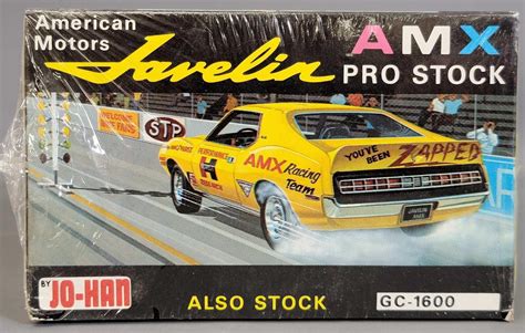 Factory Sealed Jo Han Amc Javelin Amx Pro Stock Scale Model Kit Gc