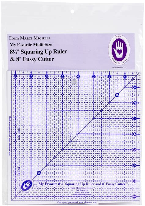 Marti Michell Squaring Up Ruler 8 5 Michaels