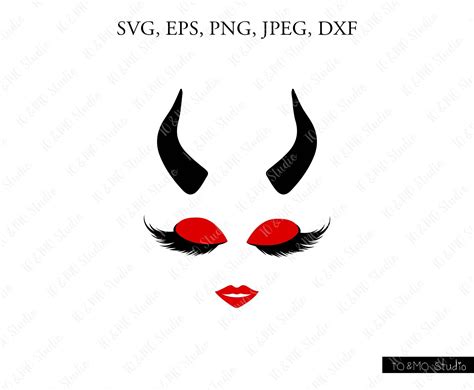 Devil Halloween Svg Devil Girl Monogram Svg Monster Svg Etsy