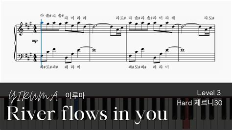 Yiruma River Flows In You Original Key Youtube