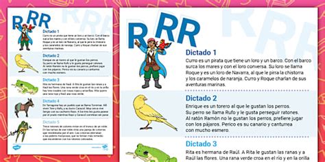 Dictados Letras R Y Rr Teacher Made Twinkl