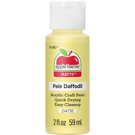 Apple Barrel Acrylic Craft Paint Matte Finish Pale Daffodil 2 Fl Oz