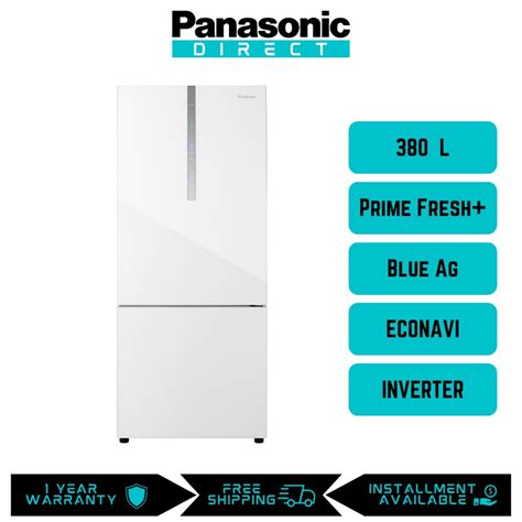 Panasonic Nr Bx Wgw Door Bottom Freezer Refrigerator Fridge Glass