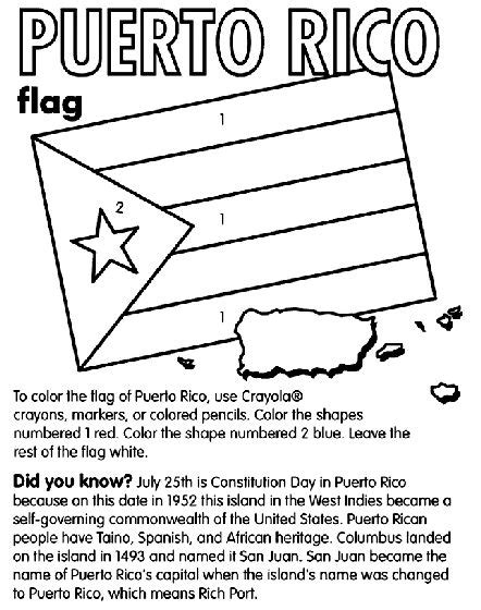 Puerto Rico Coloring Page Flag Coloring Pages Puerto Rico Flag