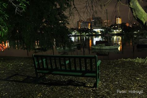 Lonely Park Bench With View By Peter Holroyd Redbubble