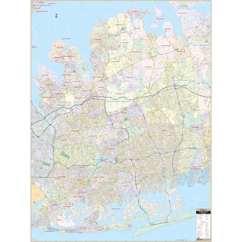 Nassau County NY Wall Map » Shop City & County Maps – Ultimate Globes