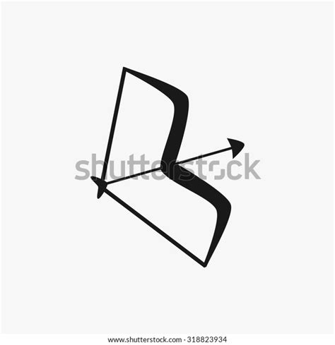 Black Bow Arrow Icons Set Vector Stock Vector Royalty Free 318823934