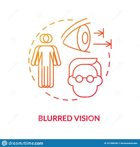 Blurred Vision Concept Icon Stock Vector Illustration Of Health