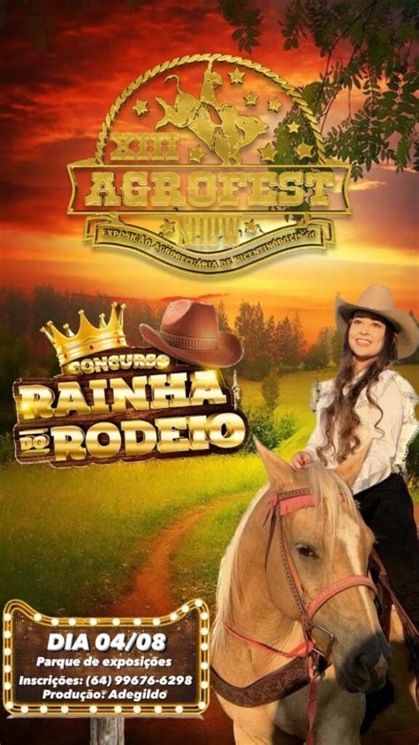 INSCRIÇÕES ABERTAS PARA A ESCOLHA DA RAINHA DA XIII AGROFEST SHOW