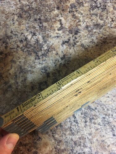 Vintage Interlox Master Slide Wooden Ruler No 106 Ebay