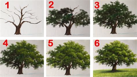 Painting Trees With Acrylic Paint