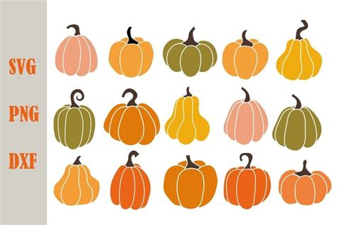 Layered Pumpkin Svg Png Dxf Bundle Pumpkin