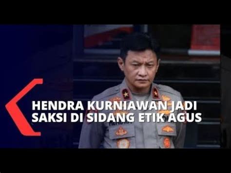 Diduga Terlibat Merusak CCTV Brigjen Hendra Kurniawan Jadi Saksi Di