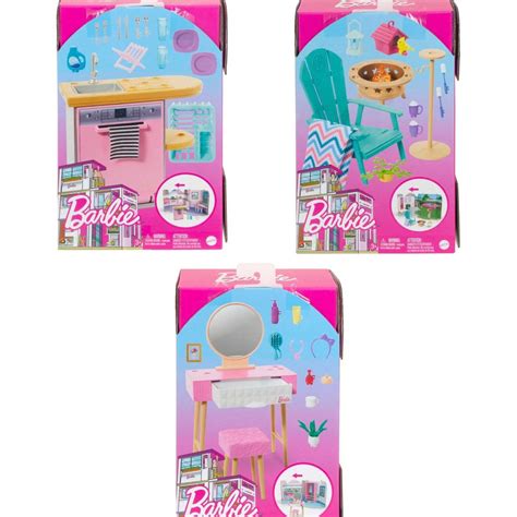 Barbie Furniture And Accessory Packs Assorted Target Australia