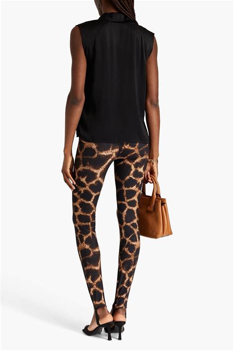 Dolce And Gabbana Leopard Print Stretch Stirrup Leggings The Outnet