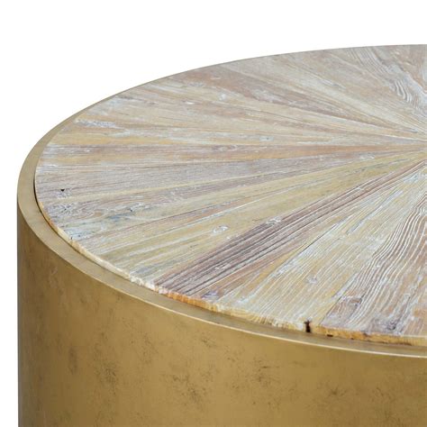 Melvin 1m Round Elm Coffee Table | Interior Secrets