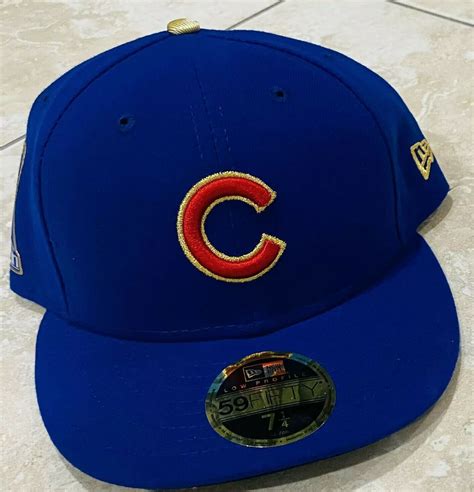 Chicago Cubs World Series 59FIFTY Fitted Hat Size 7 1/4 Low Profile NWT ...