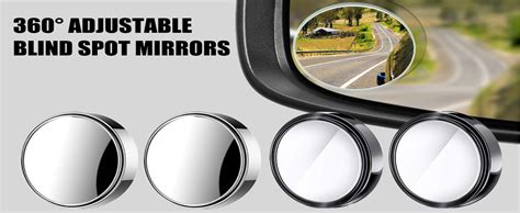 Pcs Blind Spot Mirrors Round Hd Glass Convex Wide Angle Side