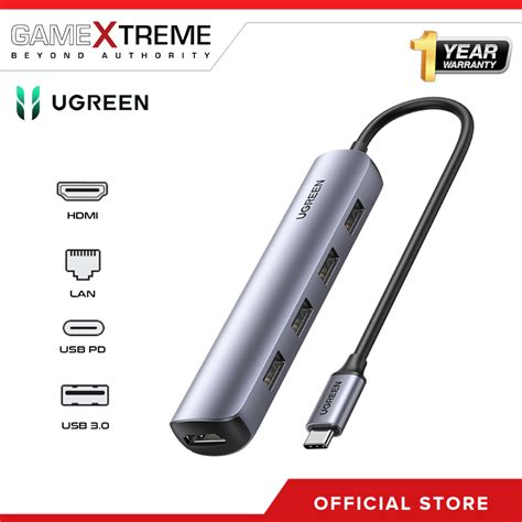 UGREEN USB C Multi Function 5 IN 1 Docking Station Gray CM418 10919