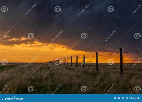 Midwest Sunset On Farmland Stock Image Image Of Environment 192130115