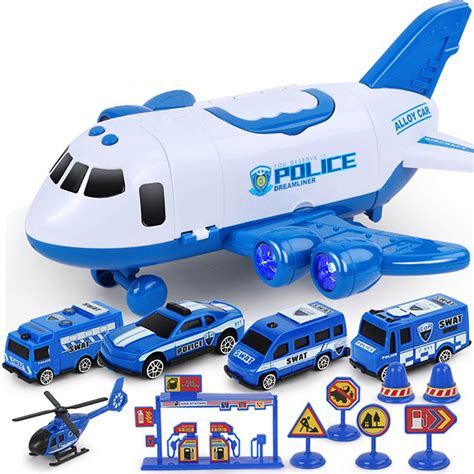 Play Vehicles Mini Educational Vehicle Police Car Set for 3 4 5 6 Years ...