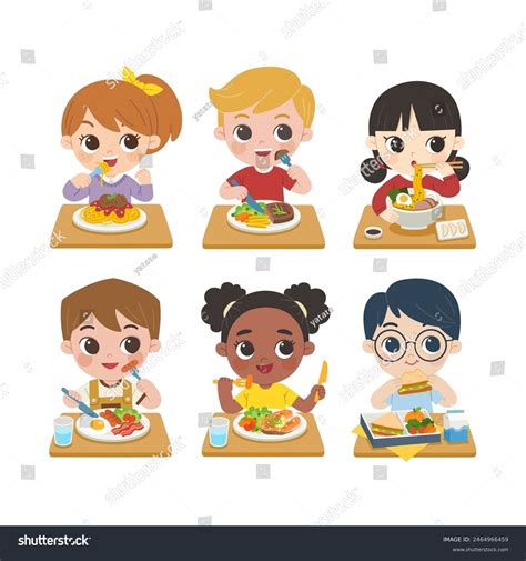 Enfant qui mange : 107 148 images vectorielles de stock et images