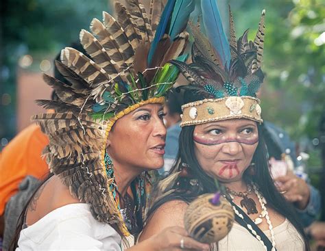 Indigenous Peoples Of The Americas Parade New York City Photograph